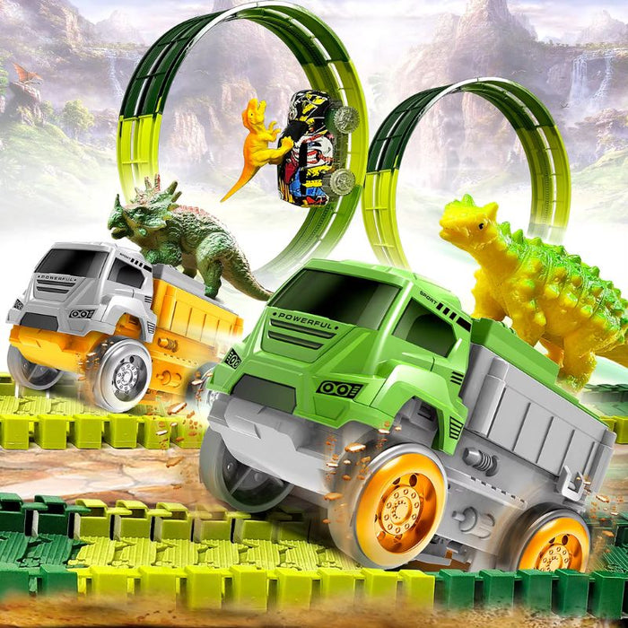 Electric Dinosaur Track Car for Kids