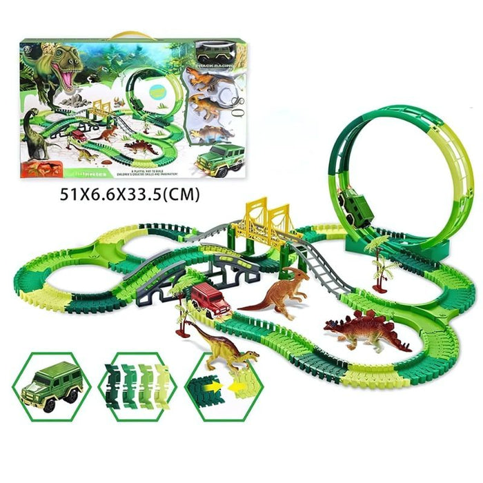 Electric Dinosaur Track Car for Kids