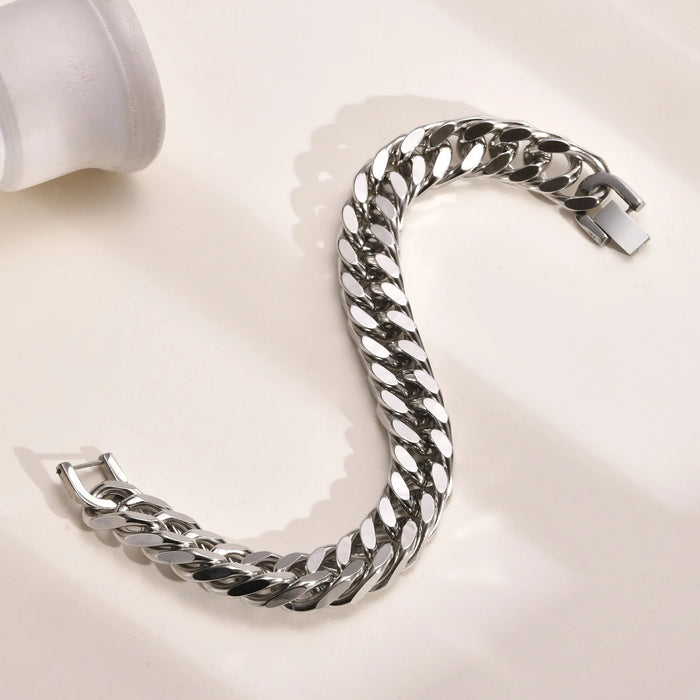VNOX Stainless Steel Men's Bracelet – Trendy Chain Link Style