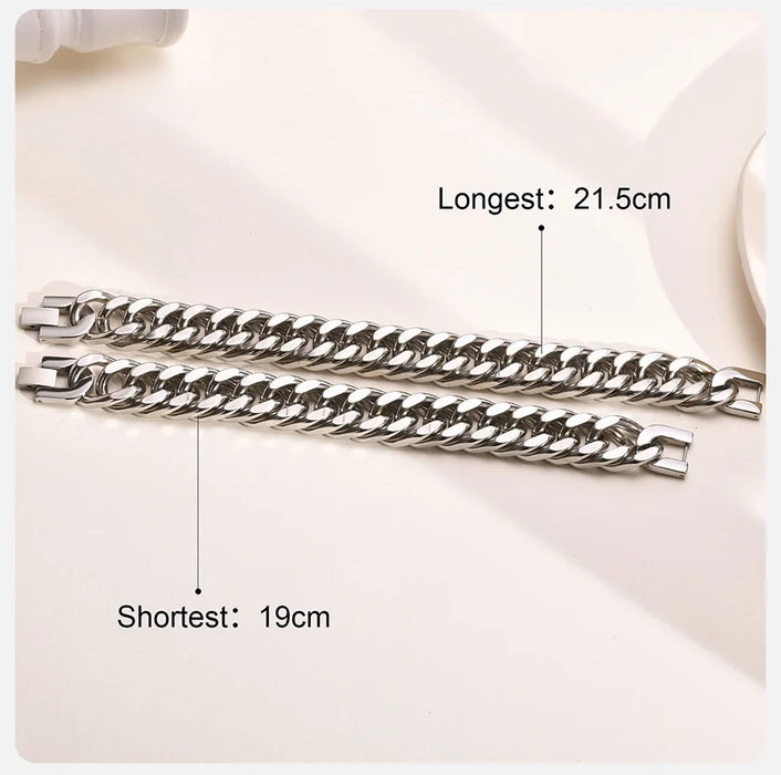 VNOX Stainless Steel Men's Bracelet – Trendy Chain Link Style