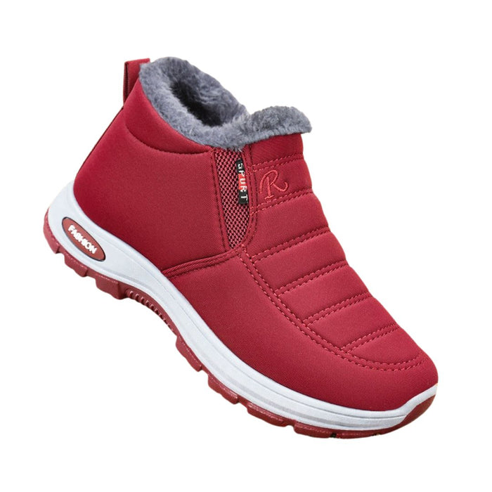 Women’s Warm Plush Snow Boots – Non-Slip Ankle Boots for Winter