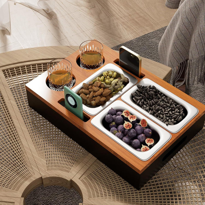 Handmade Wooden Snack Tray