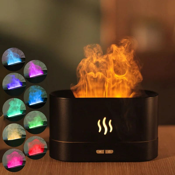 LED Flame Humidifier Diffuser