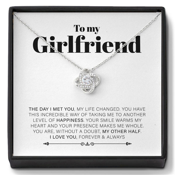 "To my Girlfriend" - Love pendant necklace