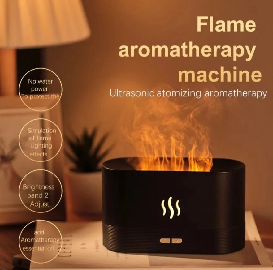 LED Flame Humidifier Diffuser