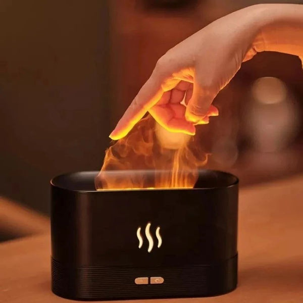 LED Flame Humidifier Diffuser
