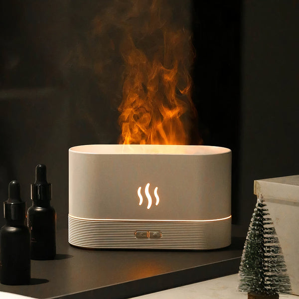 LED Flame Humidifier Diffuser