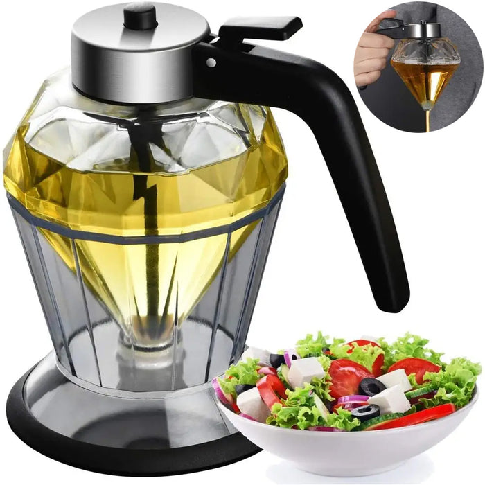 Diamond Glass Oil Jug Multi-Purpose Kitchen Tool